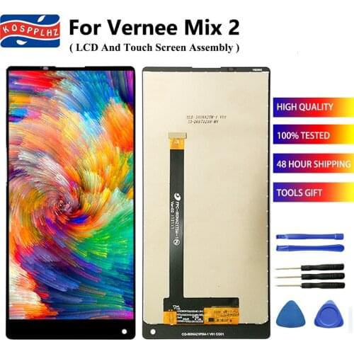 6 Inch For Vernee MIX 2 LCD Display + Touch Screen Digitizer Assembly Original New Replacement Vernee Mix 2 Mix2 Phone Part