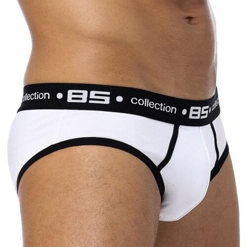 85 Brand 50PC/LOT Wholesale Quick Dry Men Underwear Comfortable Briefs Male Panties Mesh Breathable Cotton Men Briefs Cueca