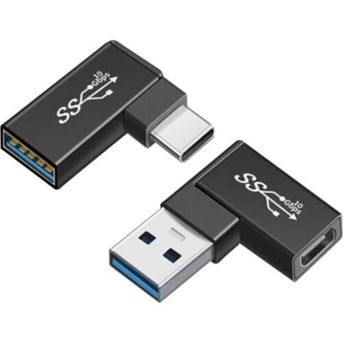 90 Degree angle USB3.1 type-c OTG adapter USB3.0 A to USB-C adapter for Macbook laptop tablet