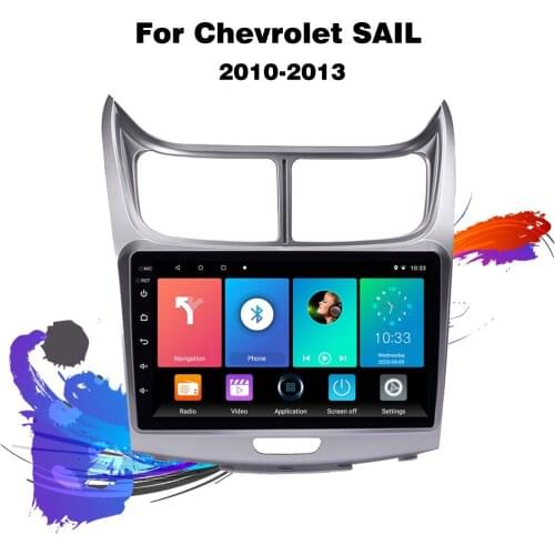 Eastereggs for Chevrolet SAil 2010-2013 2 Din Car Radio Android 8.1 9 Inch GPS Navigation Multimedia Player Headunit