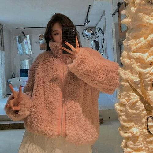 Bella Philosophy Pink Fur Coats