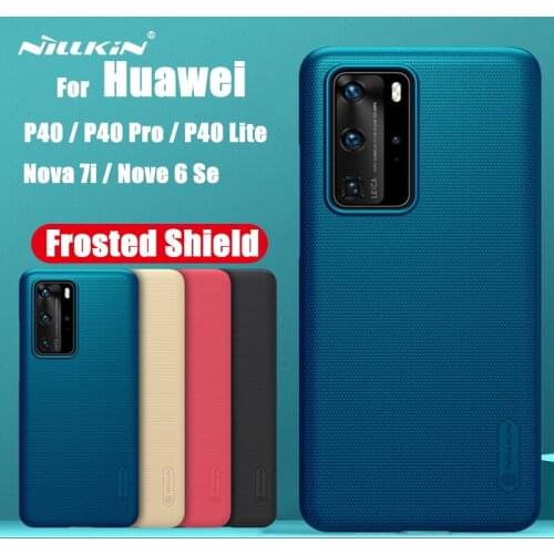 For Huawei P40 Lite Pro Cover Nillkin Super Frosted Shield Hard PC Back Cover protector For Huawei Nova 7i / Nova 6 Se