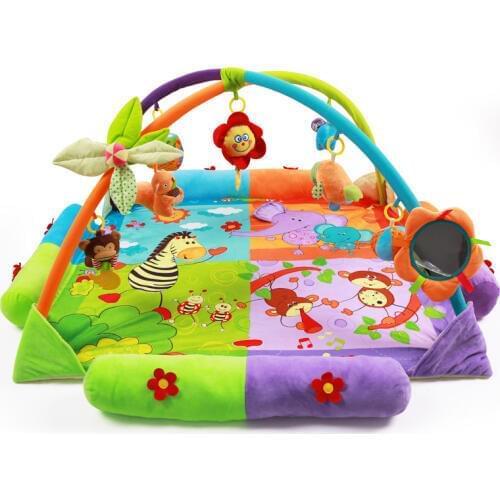 Baby Playpens Game Fence Crawl Guardrail Safe Hurdles Children Real Cotton game guard Baby Mirror Toys baby toys 0 12 months