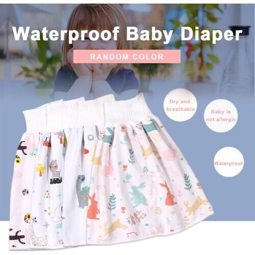 Baby Waterproof Diaper Skirt Pants 2 in 1 Comfy Unsex Waterproof and Absorbent Shorts Loose Harem Shorts Children Underwear