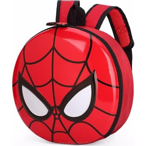 Disney Marvel Spiderman Childrens Schoolbag Cute Cartoon Backpack Simple Waterproof Wearable Large Capacity