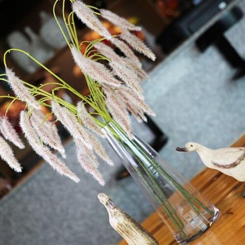 90cm Artificial Flowers Lagurus Ovatus Rabbit BunnyTail Grass Bunch Bouquet Pampas Grass for Home Wedding Living Room Decoration