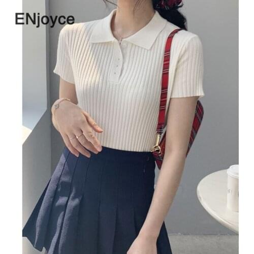 OFEMCINE Women's Knitted T-shirts