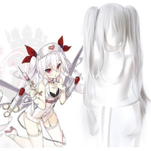 Game Azur Lane Cosplay Wigs Laffey Cosplay Heat Resistant Synthetic Ponytail Wigs Halloween Carnival Party Women Cosplay Wigs