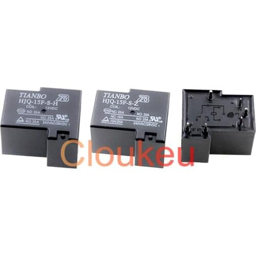 Relay HJQ-15F-S-H -Z 12VDC 24VDC 20A 5pin 6pin