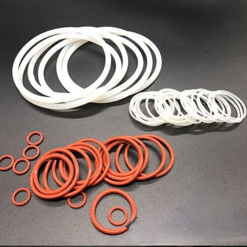 10pcs Red/White VMQ Silicone O Ring Gasket CS 1.9mm OD 40mm-60mm Silicon Food Grade O-Ring Seal Washers Rubber o Rings Seals