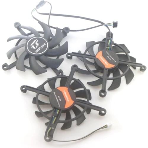 85mm 75mm DC12V 4Pin VGA Fan For COLORFUL GTX1650 1660RTX2060 iGame Ultra Deluxe Graphics Card Cooling Fan