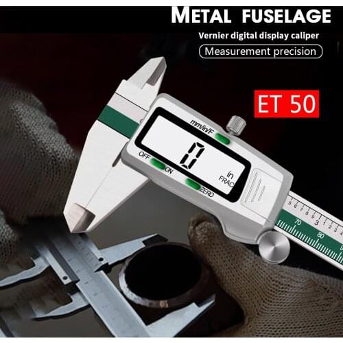 Stainless Steel High Accuracy Electronic LCD Digital Display Slide Caliper Vernier Ruler with Measuring Range of 0-150mm