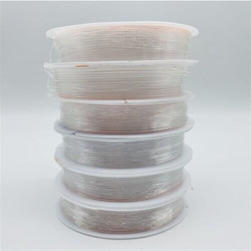 0.4/0.5/0.6/0.7/0.8/1mm Elastic Crystal Cord Rubber Rope For Handmade Jewelry Making Accessories Bracelet Beading String Thread