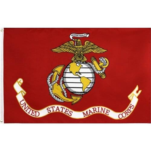 1 Pcs Marine Corps Flag 3 By 5 Ft United States of American Army USMC Flags Accessories