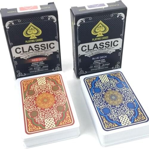 10Sets/Lot Plastic Playing Cards Baccarat Texas Hold'em Waterproof Frosting Poker Card Board Bridge Pokers Game Entertainment