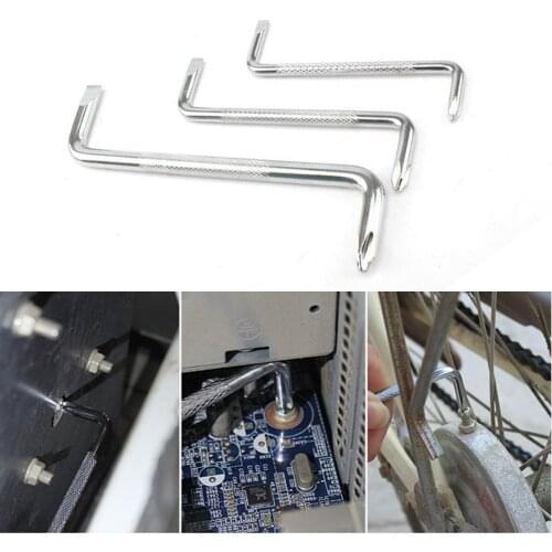 3 Pcs Offset Screwdriver Set Right Angle Cross Screw Driver, Flat Head Tool Partsшуруповерт Multi-function