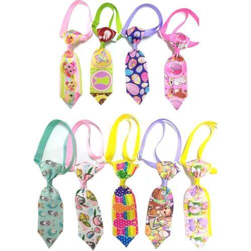 50pcs Easter Pet Products Dog Ties Adjustable Cat Dog Pet Bow Tie Neckties Small Dog Grooming Accessories Dog Supplies