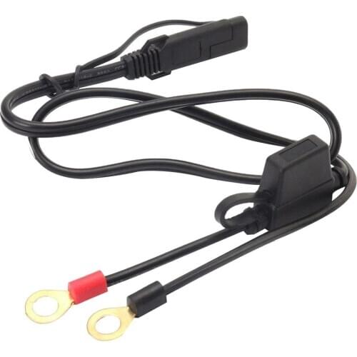 50% HOT SALES!!!Motorcycle Motorbike Battery Terminal Clamp Wire 12V Charger Adapter Cable Plug