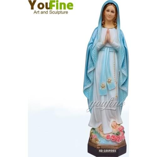 51cm Religious Resin Sculpture Our Lady Of N.D.Lourdes Resin Statue Catholic Of Mary Our Lady Lourdes For Home Church Decoration