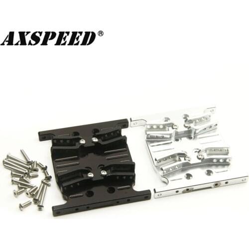 AXSPEED RC Car Gearbox Mount Holder Center Skid Plate for 1/10 Axial SCX10 RC Crawler Car Upgraded Parts