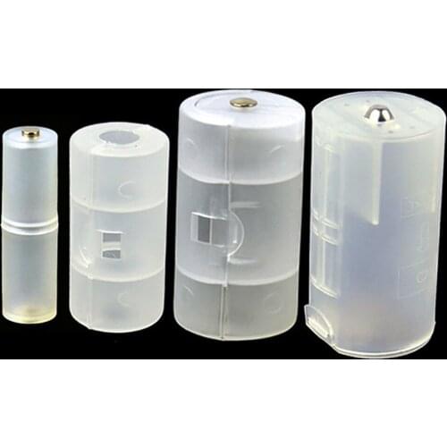 2AA to D Cell Battery Adaptor Holder Case Converter Switcher AA to D Batteries Adapter AA to C Battery Box AAA to AA Size Box