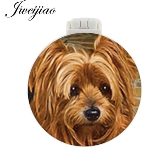 Youhaken Rich Princess Dog Pocket Mirror With Massage Comb PET Folding Compact Portable Makeup Hand Vanity Mirrors espelho