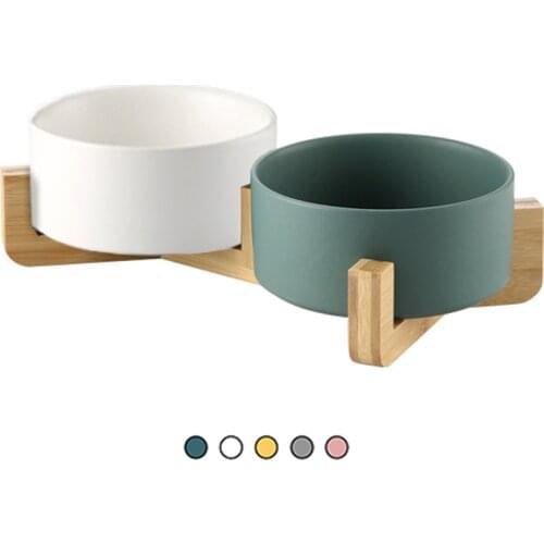Ceramic Dog Bowl Pet Feeder Goods For Dogs Cats Puppy Food Water Container Storage Waterer Accessories Animal Supplies #P003