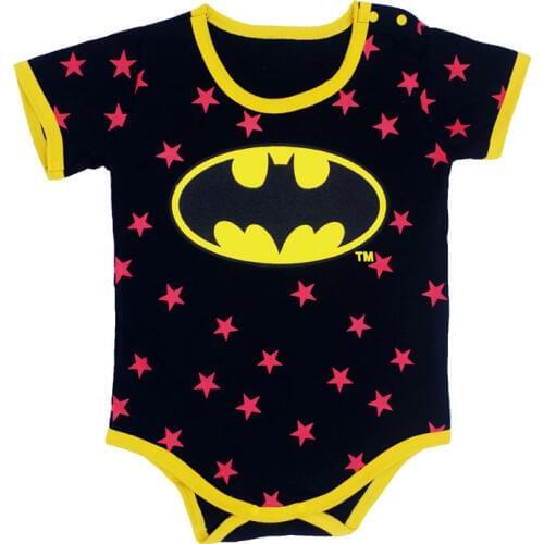 6-24Month Infant Boy Girl Bodysuits Baby Boys Girls Jumpsuit Short Sleeve 100% Cotton Kids T-shirt YZ008A