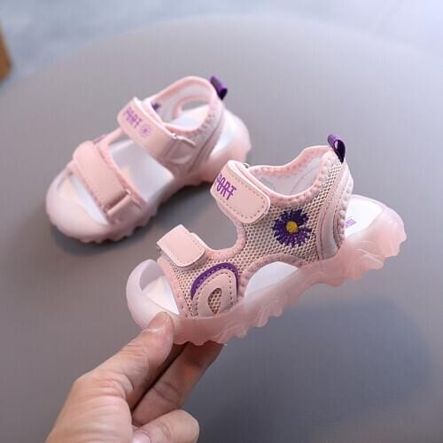 Summer childrens shoes new leather kids boy LED light luminous child sneaker boot baby girl trainer sport toddler tenis sandals