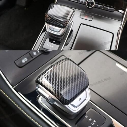 Lsrtw2017 Car Center Control Gear Head Cover Shift Knob Trims for Mg Roewe Rx5 Max Rx 5 Plus 2019 2020 2021 Accessories Auto