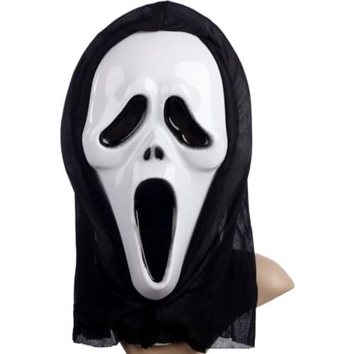 Halloween Ghost Face Mask For Party Decoration Horror Screaming Grimace Mask Novelty Scary Cosplay Prop Halloween Mask