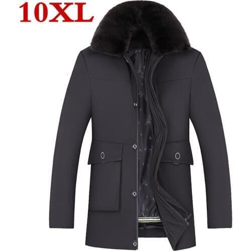 2020 plus size 10XL 9XL winter jacket for men thick warm top quality waterproof zipper clothing for men fashion winter coats man
