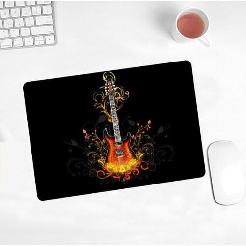 New Music Lovers Small Mouse Pad Amateur Electric Guitar Picture Mousepad PC Notebook Tabllt Game Player Small Mouse Pad