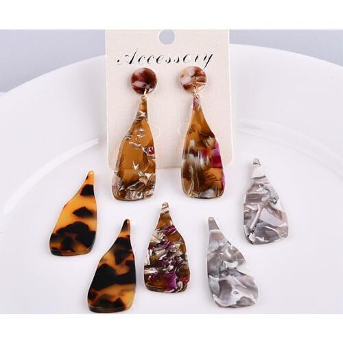 New DIY handmade accessories Japan Korea acetic acid bottle earrings pendants