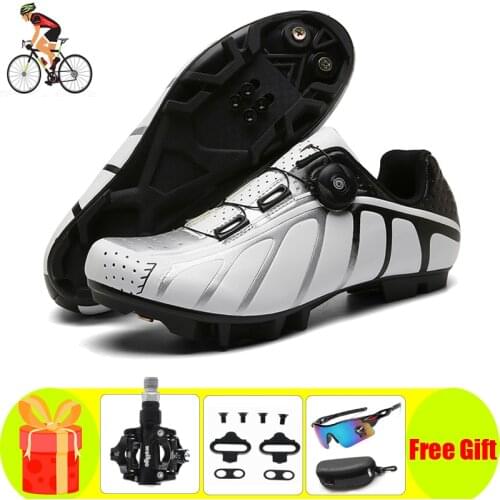 New MTB Cycling Shoes Men Outdoor Sports Self-locking Bike Sneakers Racing Women Bicycle Shoe Flat Cleat Mountain SPD Bicicleta