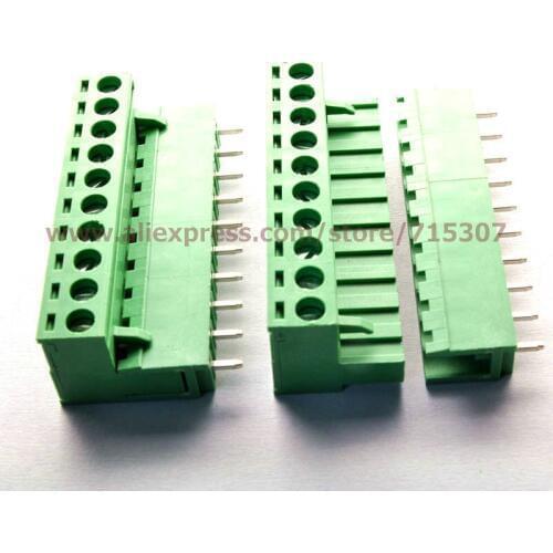 PHISCALE 5 set Vertical PCB Terminal Blocks 5.08mm 10pin 300V 15A