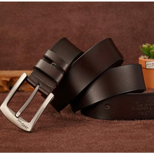 Hot High Quality Leather Belt Men New Business Belts For Men Pin Buckle Fancy Vintage Designer Belt Fashion Waist Belt Male