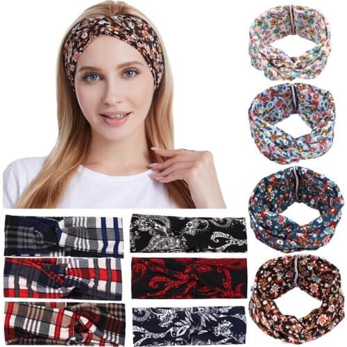 Simple Elegant women Cotton Soft Hair Bands Casual Comfortable Headband Turban Bandanas Hair Holder Fashion Hair Accessories