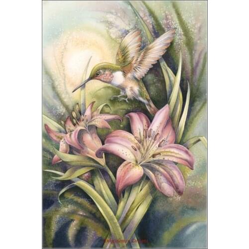 Counted Cross Stitch Kits Needlework Embroidery - 14 ct Aida Color DIY Arts Handmade Home Decor - Come Fly with Me