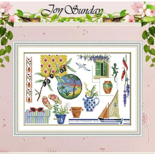 Potting Patterns Counted Cross Stitch 11CT 14CT Cross Stitch Set Wholesale Chinese Cross-stitch Kit Embroidery Needlework