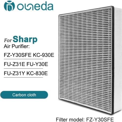 Compatible Hepa and Active Carbon Air filter FZ-Y30SFE Replacement Sharp Purifier KC-930E-W FU-Z31E-W FU-Y30E FU-Z31Y-W KC-830E