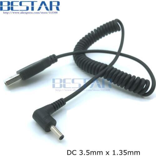 USB 2.0 A Type Male to Right Angled JACK DC 4.0 x 1.7mm 4.7 x 1.7mm 5.5 x 2.1mm 5.5x 3.0mm 3.5 x 1.35mm 5V Power Cable 1m