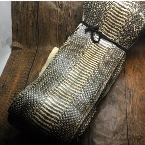 High grade genuine snake skin nature leather whole piece craft material for wallet handbag decoration