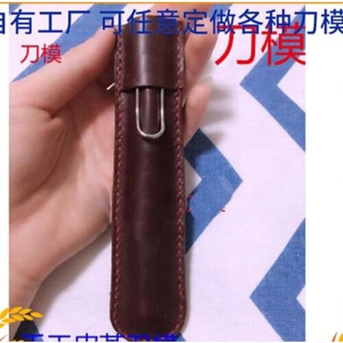 Japan Steel Blade DIY leathercraft Pen Cover Bag die Cutter cutting knife mould hand punch tool Leather template 150x37mm