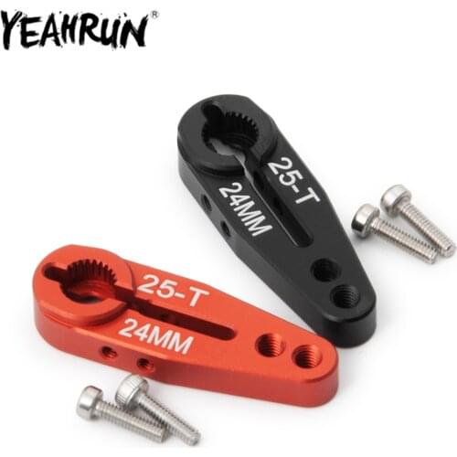 YEAHRUN 25T Steering Servo Arm Horn for 1:10 Traxxas TRX4 TRX-4 RC Crawler Car Servo Upgrade Accessories