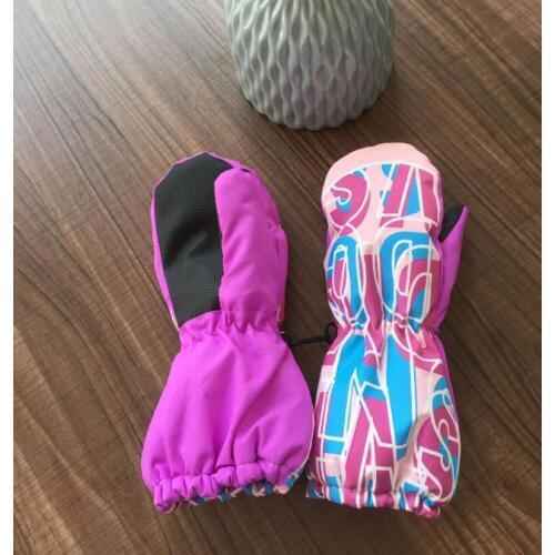 Winter baby girl children riding warm gloves boys ski outdoor climbing gloves for kids 2T-5T,girl windproof waterproof mittens