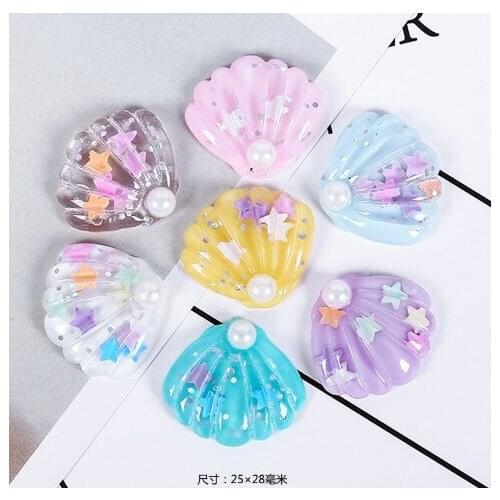 10pcs/lot flatback resin shell accessaries resin cabochons accessaries resin cartoon