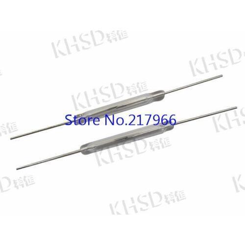 10PCS ,Normally open reed : Domestic 4x28MM white 28mm diameter 4mm long, Free Shipping