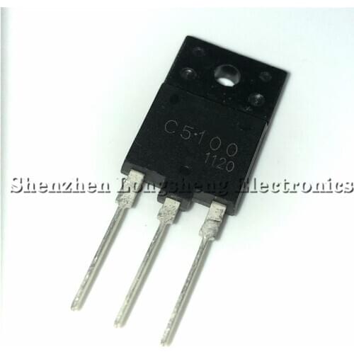 5PCS/LOT In stock 2SC5100 C5100 NPN Transistor Power Supply TO-3PF 160V 8A Quality Assurance