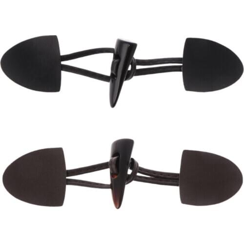 6 Pairs Leather Horn Toggle Closure Buttons Coat Jacket Duffle Shawl Clothes Sewing DIY Apparel Crafts